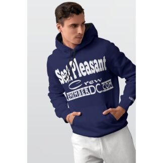 *Hoodie – Seat Pleasant Crew – Remember DC! White Print on Navy Blue